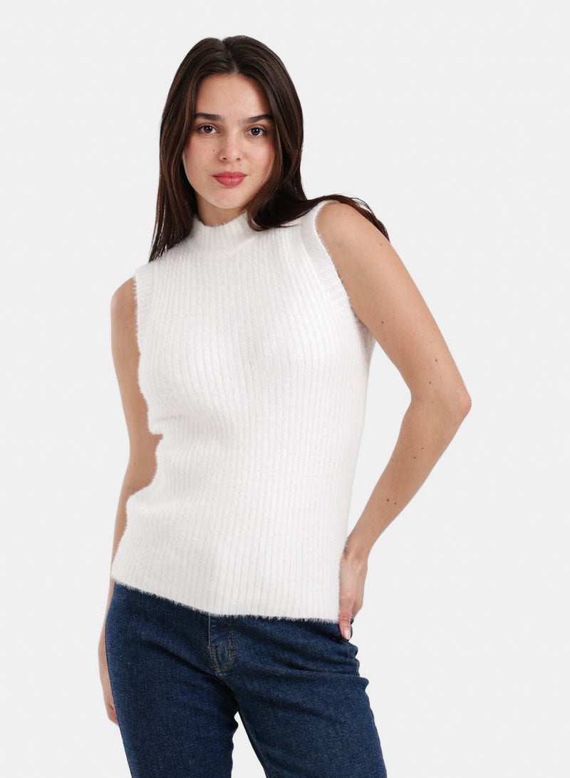 Carina Sleeveless Ribbed Lounge Pullover - Image 1